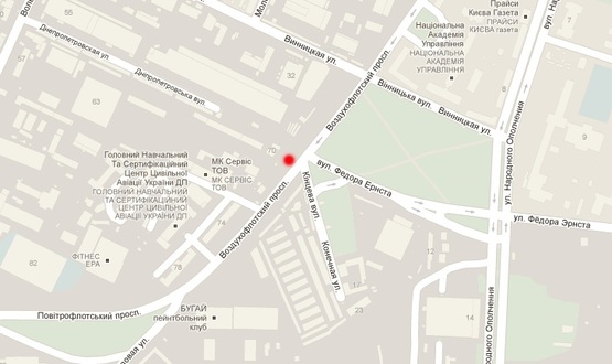 Схема рекламной плоскости по адресу Воздухофлотский пр-т, 70, (светофор)