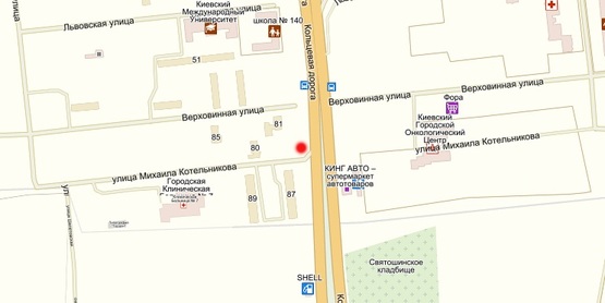 Схема рекламной плоскости по адресу Кольцевая дорога/Котельникова, 87, напр. к пр-кту Победы