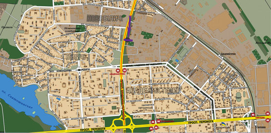 Схема рекламної площини за адресою ул. Палладина,32