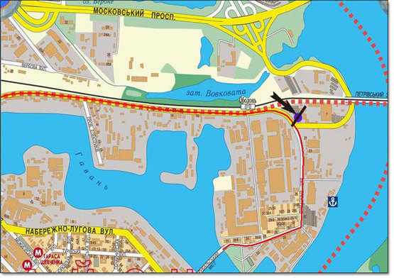 Схема рекламной плоскости по адресу ул.Электриков на светофоре направление на Московский мост