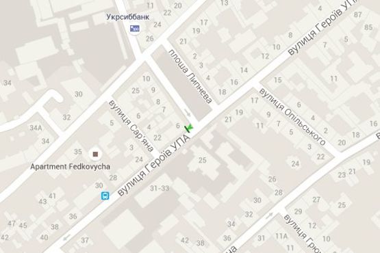 Схема рекламної площини за адресою Героїв УПА вул. - Липнева пл. (№1)