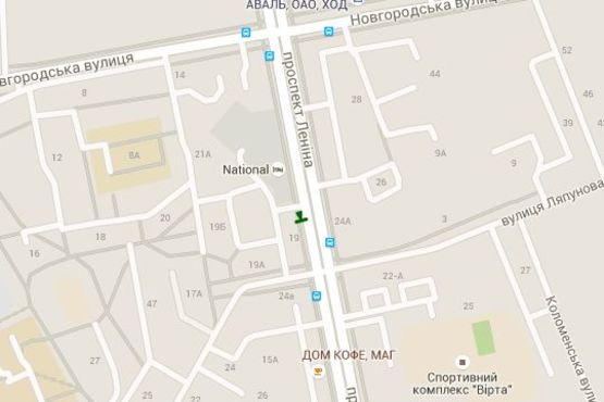 Схема рекламной плоскости по адресу Науки просп. (Леніна просп.), 19