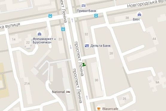 Схема рекламної площини за адресою Науки просп. (Леніна просп.), 30 (№2)