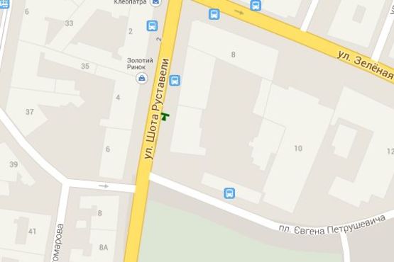 Схема рекламной плоскости по адресу Шота Руставелі вул., 4