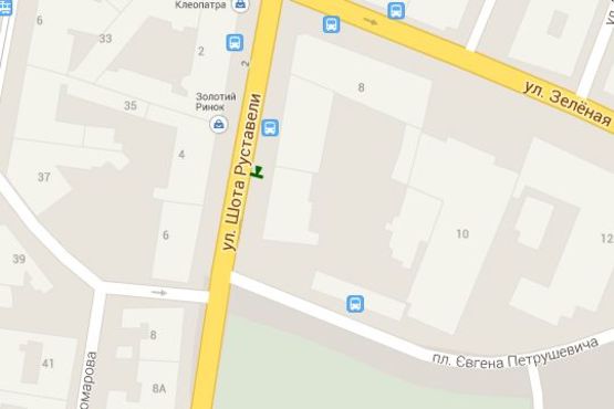 Схема рекламной плоскости по адресу Шота Руставелі вул., 4