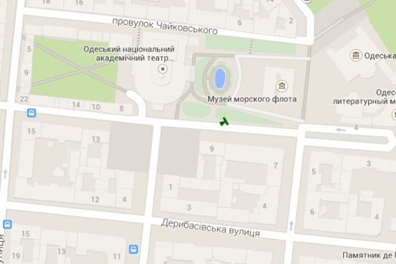 Схема рекламної площини за адресою Ланжеронівська вул., 9 (колона)