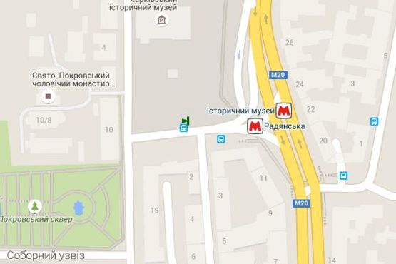 Схема рекламної площини за адресою Конституції пл. - Спартаківський пров., (зупинка) №2 (D)