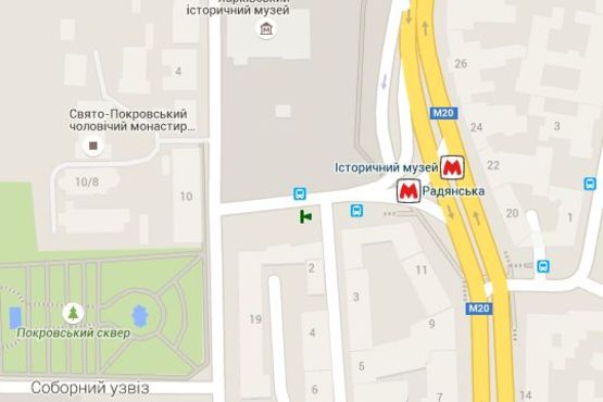 Схема рекламной плоскости по адресу Конституції пл. - Спартаківський пров., (зупинка) №1 (B)