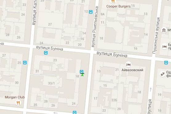 Схема рекламної площини за адресою Рішельєвська вул., 18