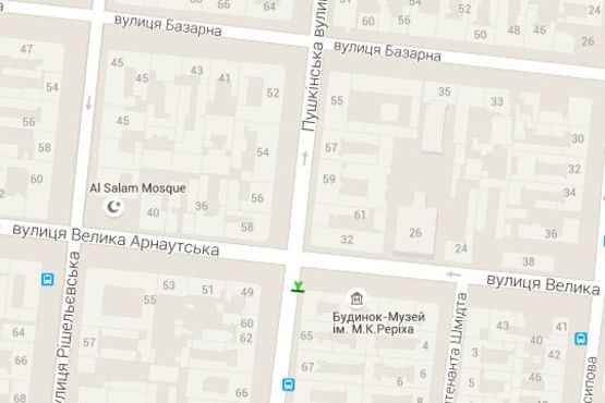 Схема рекламної площини за адресою Пушкінська вул., 63 - Велика Арнаутська вул.