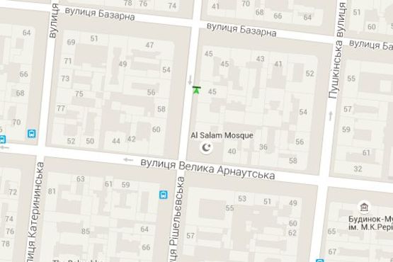 Схема рекламної площини за адресою Ришел'євська вул., 45 (направл від залізн. вокзала)