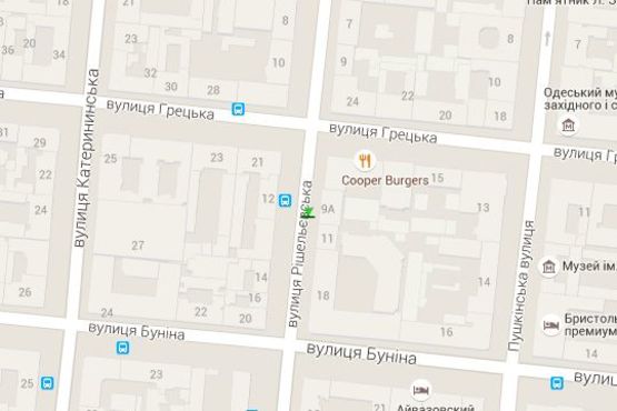 Схема рекламной плоскости по адресу Ришел'євська вул., 9а