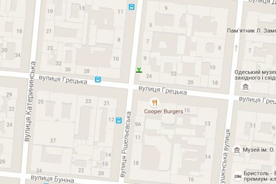 Схема рекламної площини за адресою Ришел'євська вул., 9 - Гречеська вул.