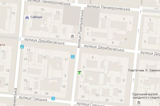 Схема рекламної площини за адресою Ришел'євська вул., 5