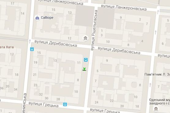 Схема рекламної площини за адресою Ришел'євська вул., 8