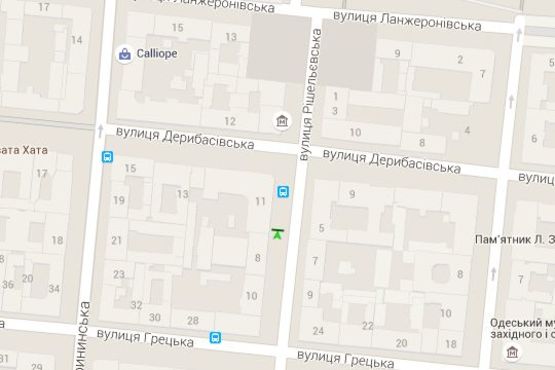 Схема рекламной плоскости по адресу Ришел'євська вул., 8