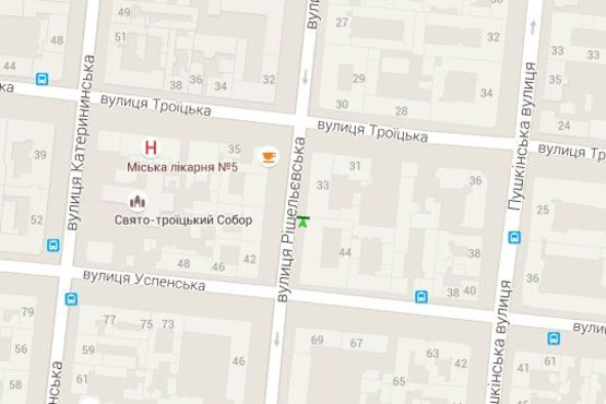 Схема рекламной плоскости по адресу Ришел'євська вул., 33