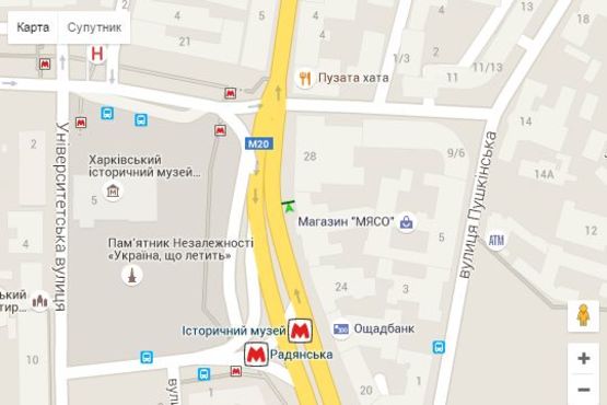 Схема рекламной плоскости по адресу Конституції пл., 26 (№2)