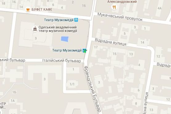 Схема рекламной плоскости по адресу Леонтовича вул. (Белінського вул.)