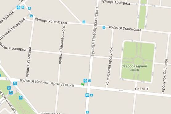 Схема рекламної площини за адресою Велика Арнаутська вул. - Преображенська вул.