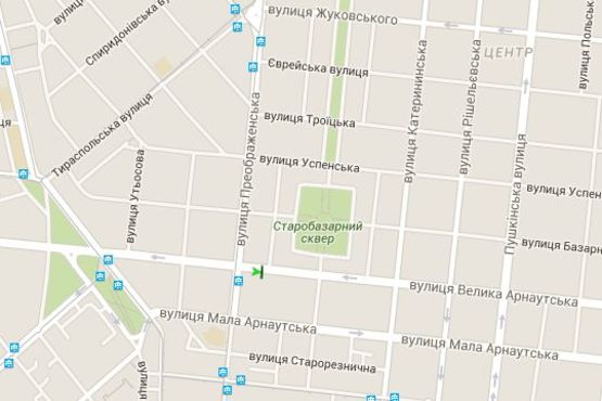 Схема рекламної площини за адресою Велика Арнаутська вул., 95 - Успенський пров.