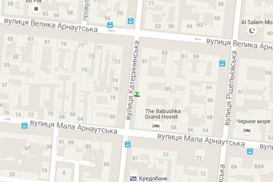 Схема рекламної площини за адресою Єкатеринінська вул., 85 - Мала Арнаутська вул.