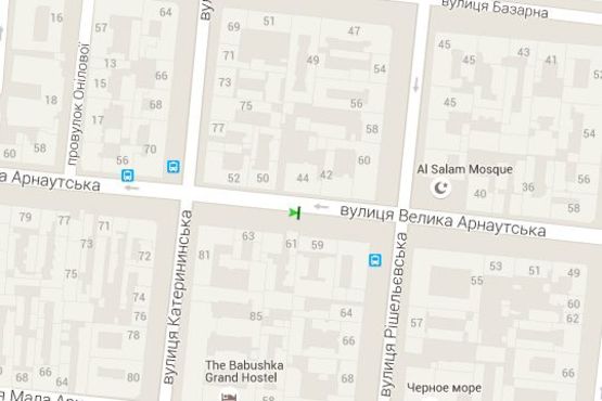 Схема рекламної площини за адресою Велика Арнаутська вул., 59/61