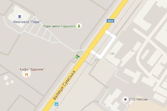 Схема рекламной плоскости по адресу Сумська вул., 81