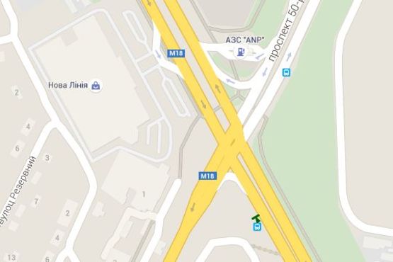 Схема рекламной плоскости по адресу Гагаріна просп. - Мерефянське шосе, (зупинка)