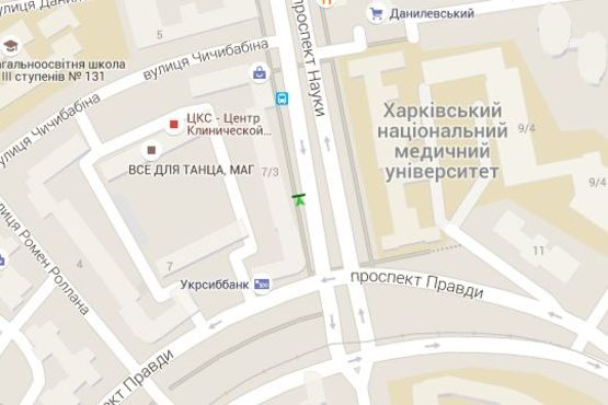 Схема рекламної площини за адресою Науки просп. (Леніна просп.), 3 (№2)