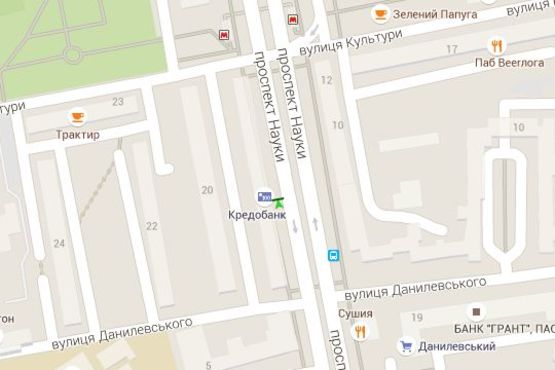 Схема рекламной плоскости по адресу Науки просп. (Леніна просп.), 7 (№2)