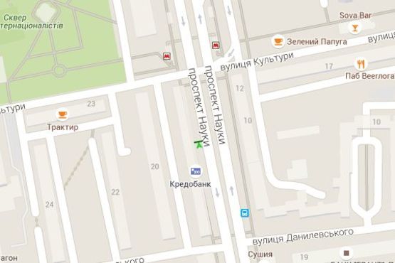 Схема рекламной плоскости по адресу Науки просп. (Леніна просп.), 7 (№3)