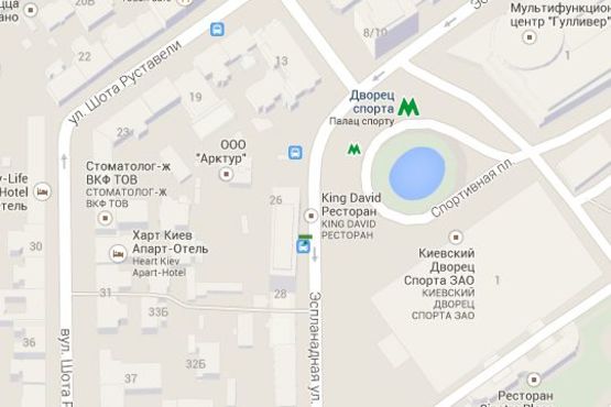 Схема рекламной плоскости по адресу Еспланадна вул., 20