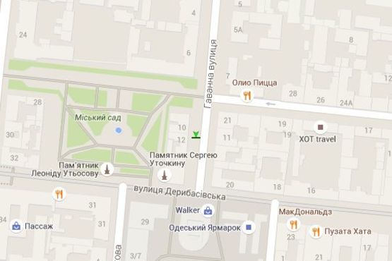 Схема рекламної площини за адресою Гаванна вул., 12