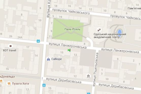 Схема рекламной плоскости по адресу Ланжеронівська вул., 13