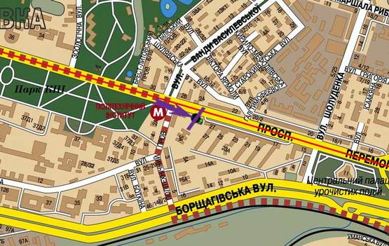 Схема рекламной плоскости по адресу пр.Победы,29 ст.М. Политехническая