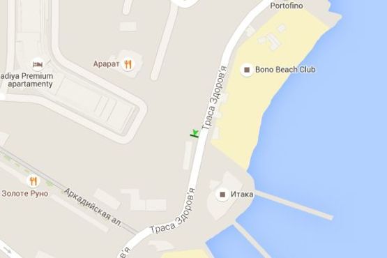 Схема рекламної площини за адресою Аркадія, №24