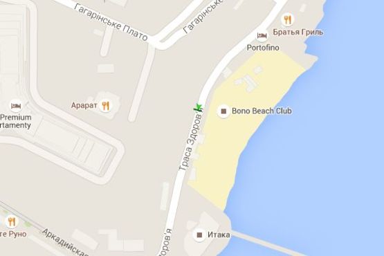 Схема рекламної площини за адресою Аркадія, №25