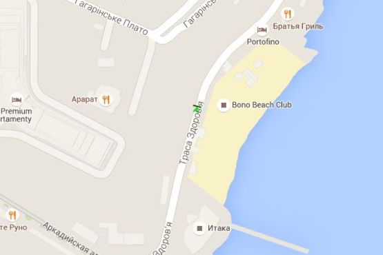 Схема рекламної площини за адресою Аркадія, №25