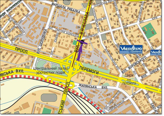 Схема рекламної площини за адресою ул.Черновола/Воздухофлотский мост направление ул.Артема