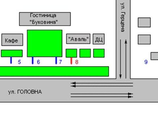 Схема рекламної площини за адресою Головна вул., 143