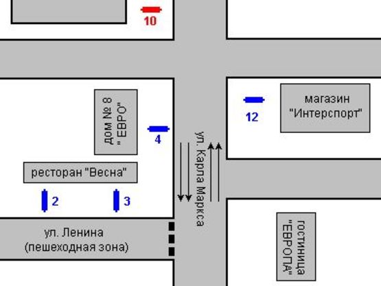 Схема рекламной плоскости по адресу Велика Перспективна вул., 6/3