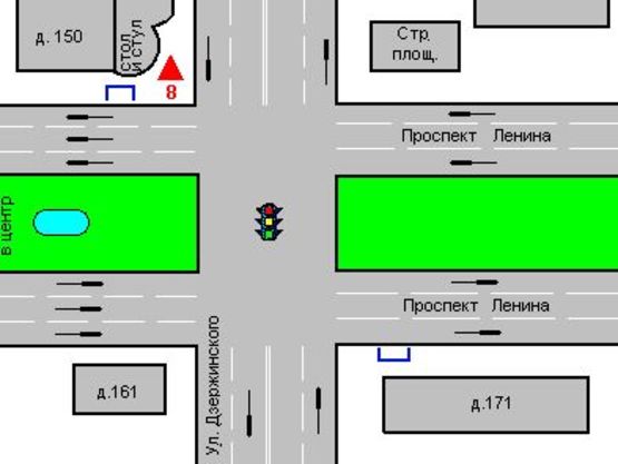 Схема рекламной плоскости по адресу Леніна просп., 148 - Дзержинського вул.