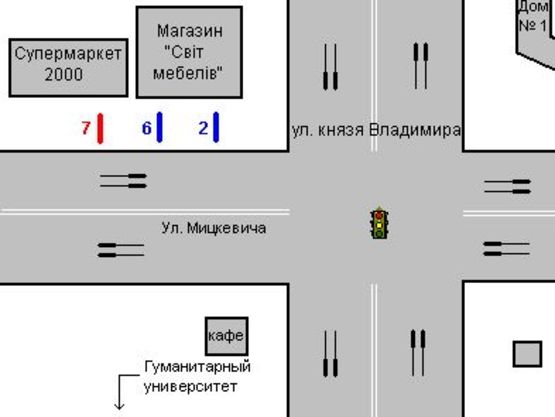 Схема рекламної площини за адресою Міцкевича вул., 112