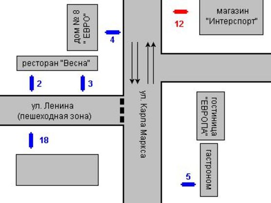 Схема рекламної площини за адресою Велика Перспективна вул., 11