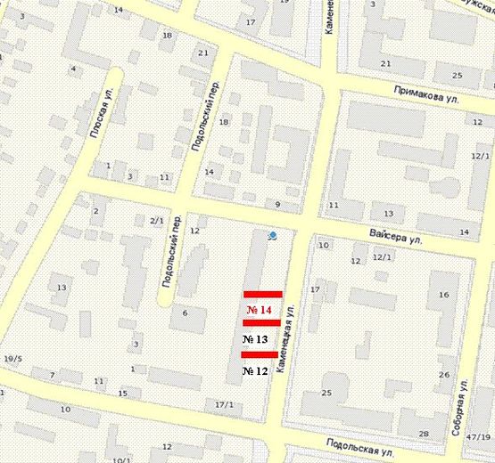 Схема рекламной плоскости по адресу Кам`янецька вул. (Кам'янецька вул.), 38