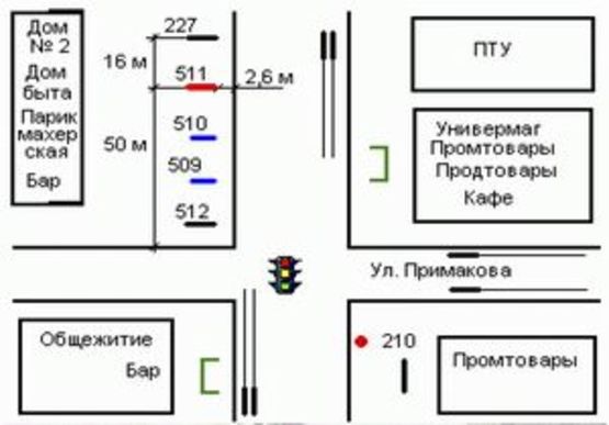 Схема рекламной плоскости по адресу Кам`янецька вул. (Кам'янецька вул.), 2