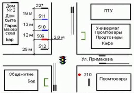 Схема рекламной плоскости по адресу Кам`янецька вул. (Кам'янецька вул.), 2