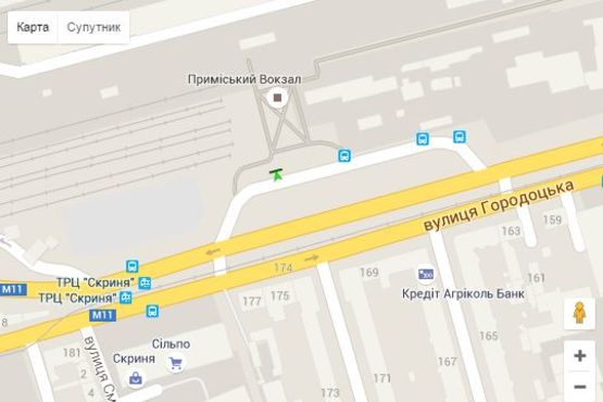 Схема рекламної площини за адресою Городоцька вул., 175