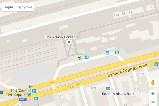 Схема рекламной плоскости по адресу Городоцька вул., 112